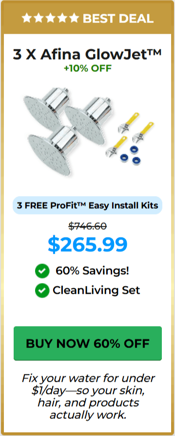 Afina GlowJet Showerhead Package