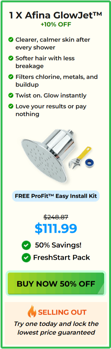 Afina GlowJet Showerhead Package